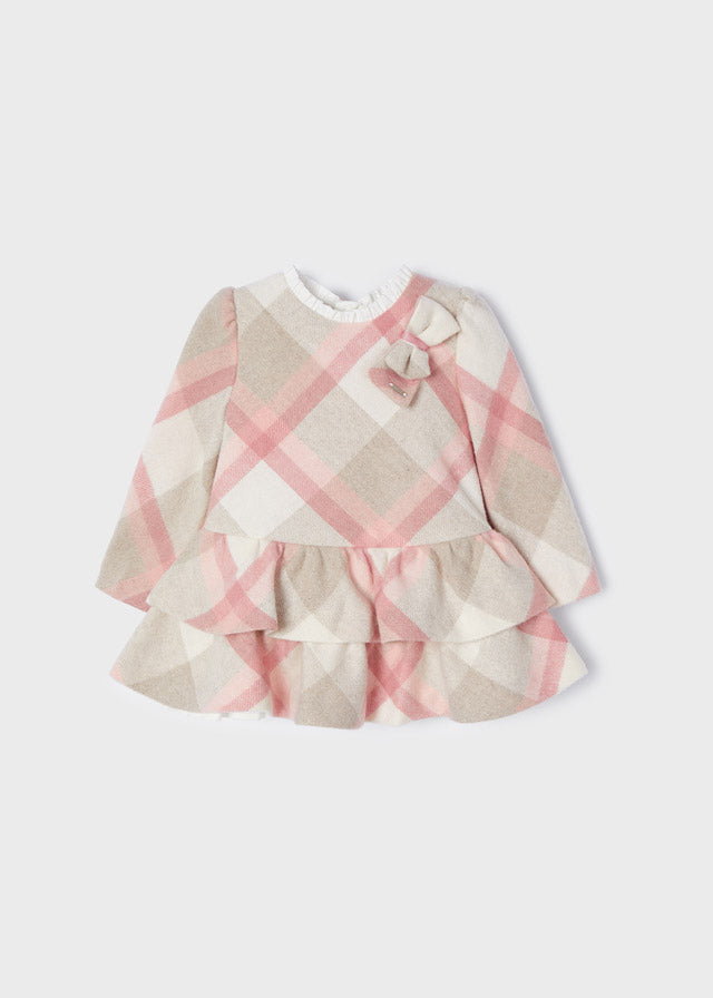 Vestido cuadros lazo