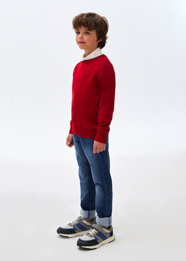Jersey algodón básico rojo