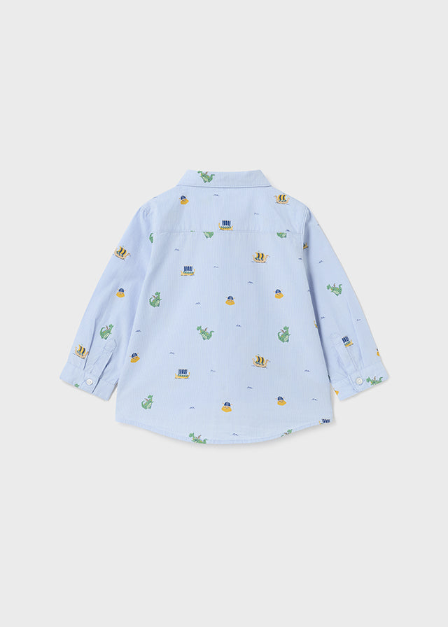 Camisa m/l estampada