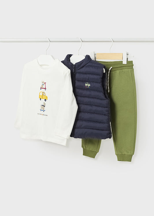 Conj. Pant. Camiseta chaleco