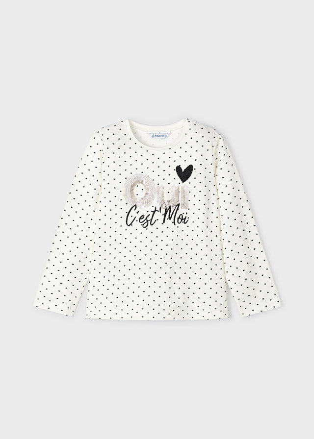 Camiseta M/L mini corazones