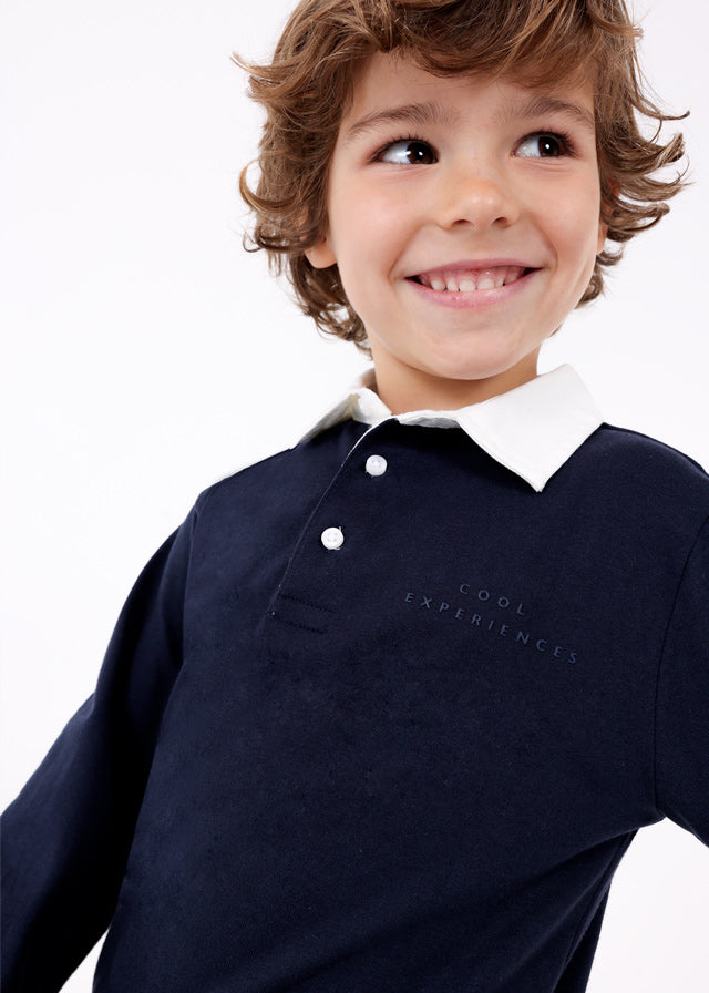 Polo m/l cuello camisa