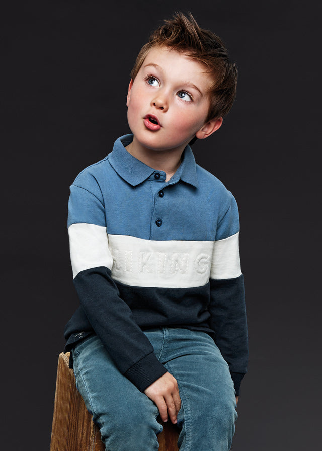 Polo m/l color block