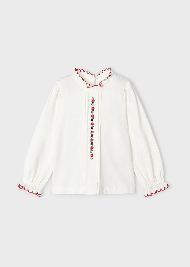 Blusa punto bordado