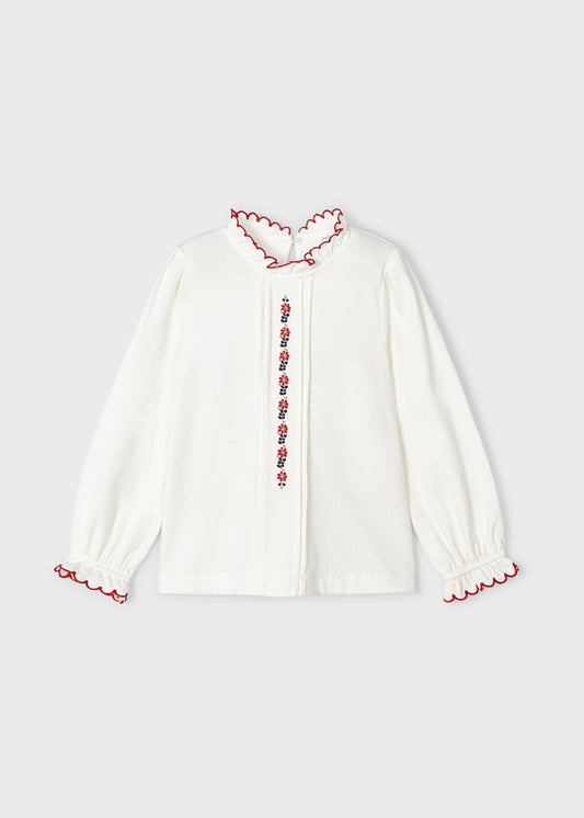 Blusa punto bordado