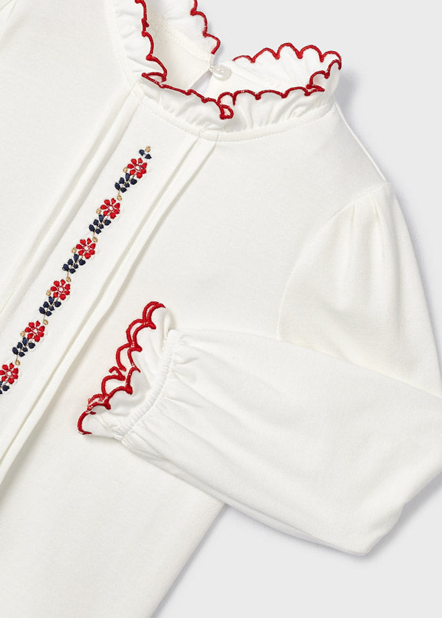 Blusa punto bordado