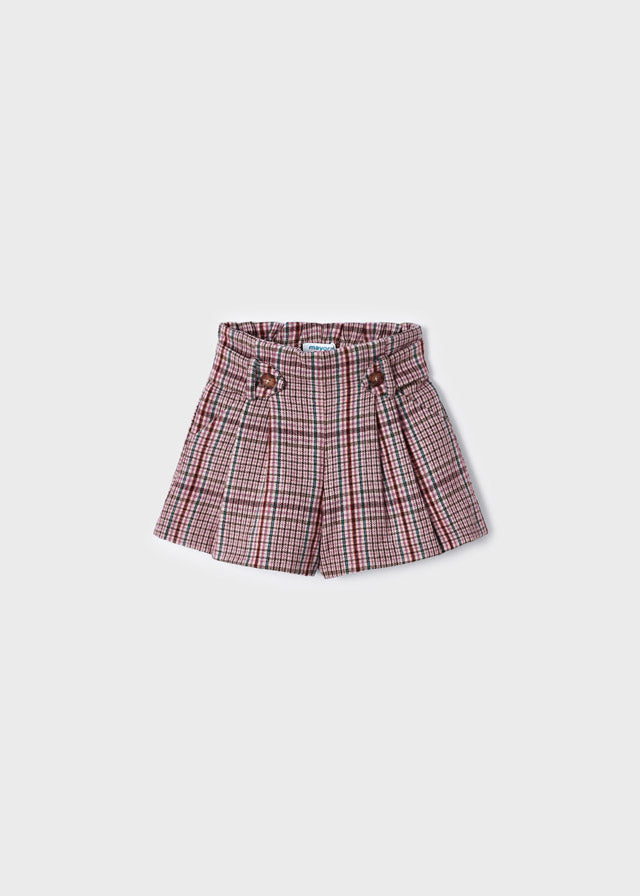 Short falda a cuadros