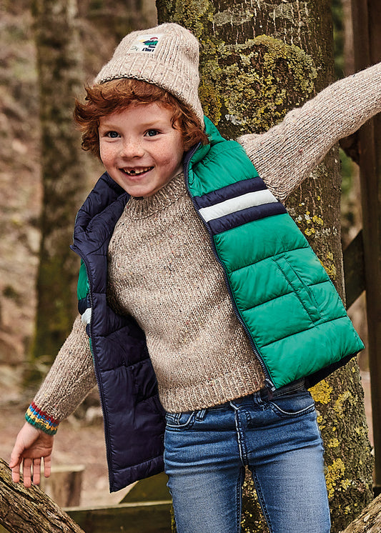 Chaleco reversible verde