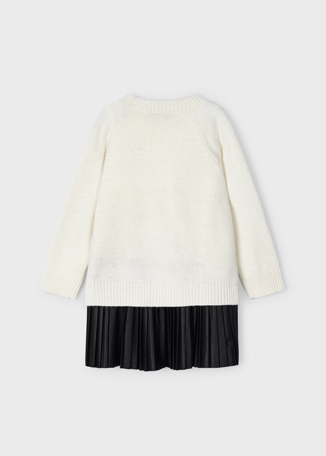 Vestido tricot crudo