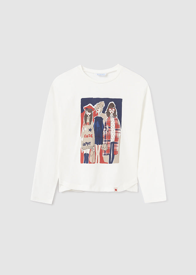 Polo M/L estampada