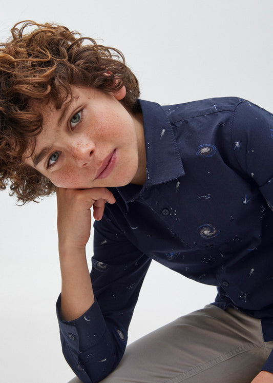 Camisa M/L estampada