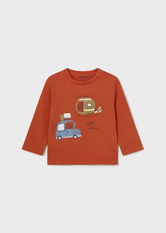 Camiseta m/l play "hurry up"