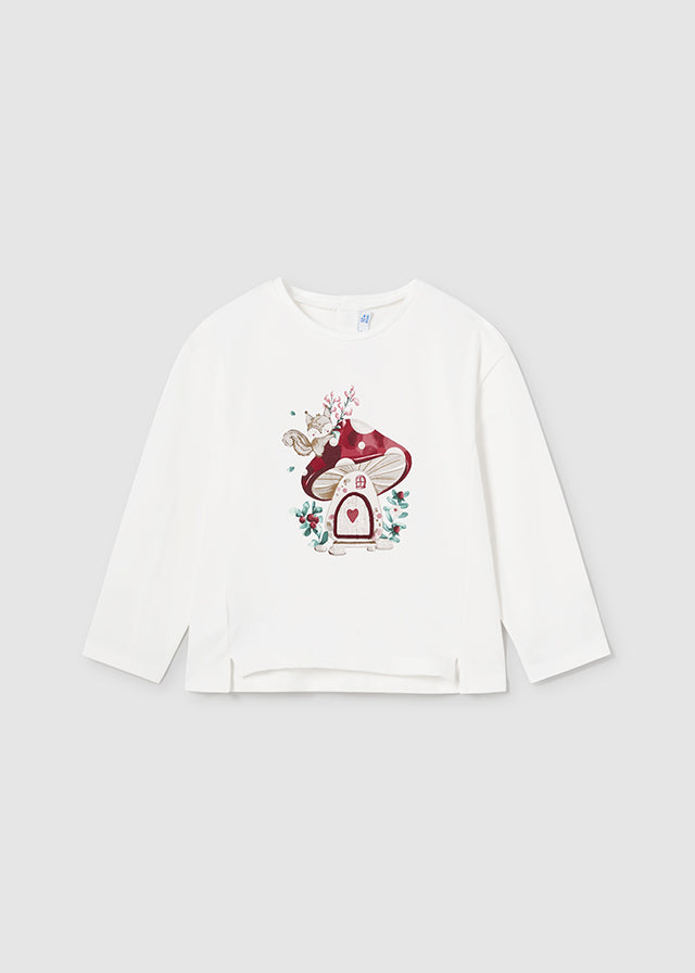 Camiseta m/l aplique