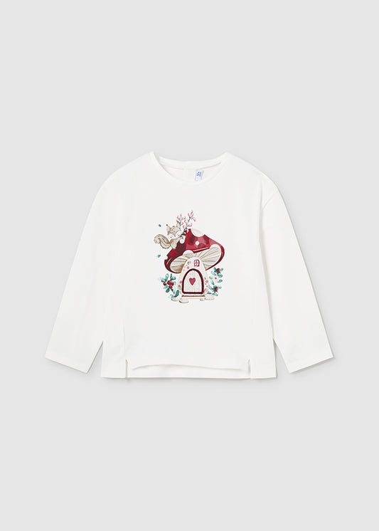 Camiseta m/l aplique