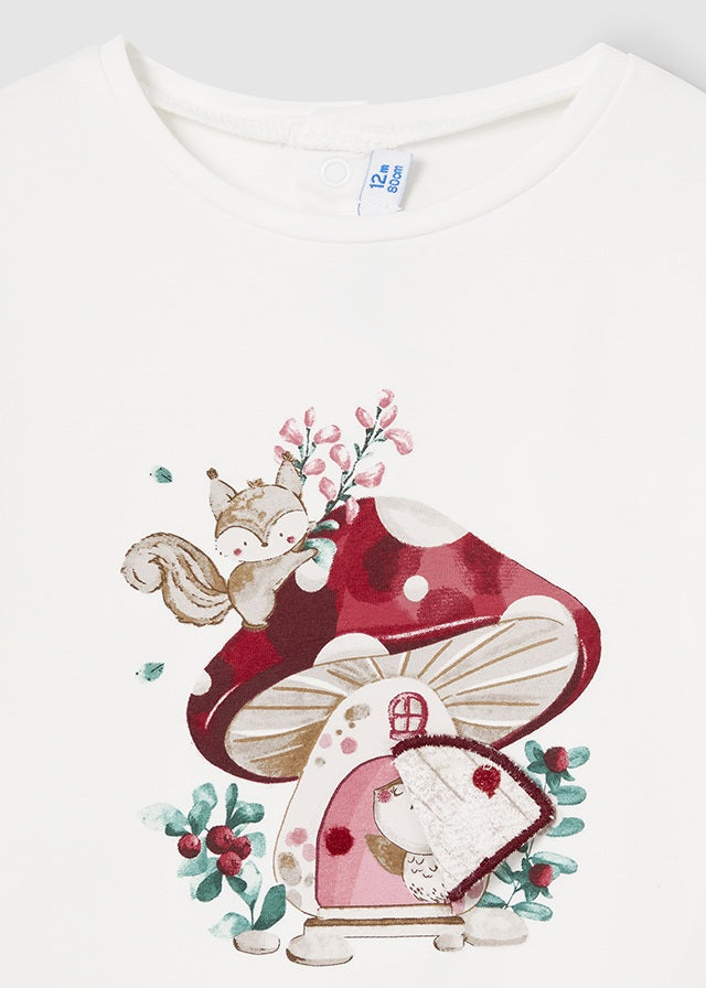 Camiseta m/l aplique