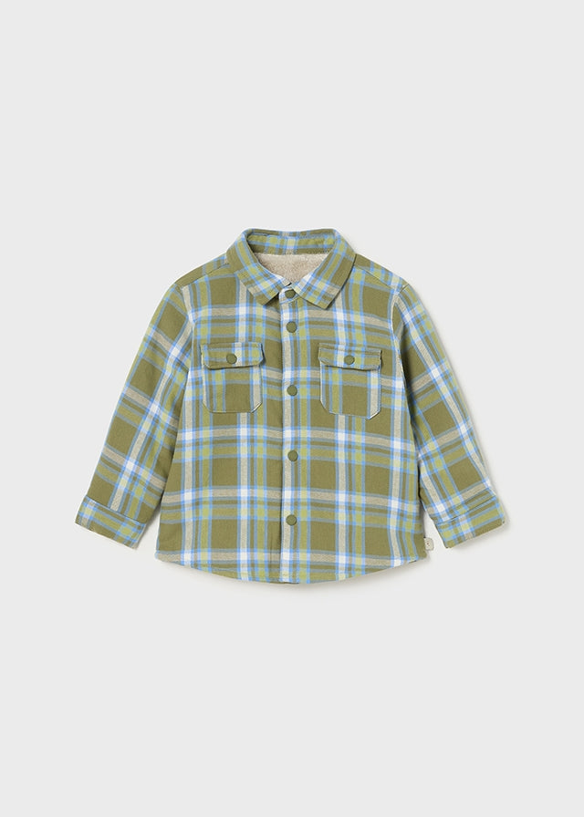 Sobrecamisa cuadros forrada