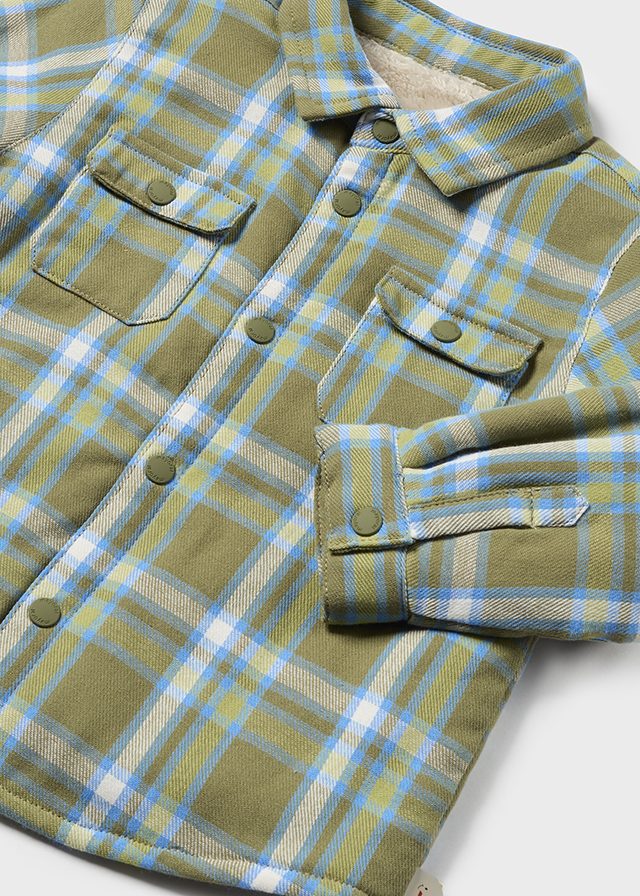 Sobrecamisa cuadros forrada