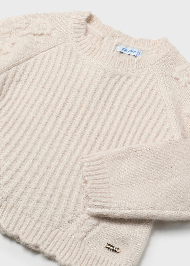 Jersey flores bordadas