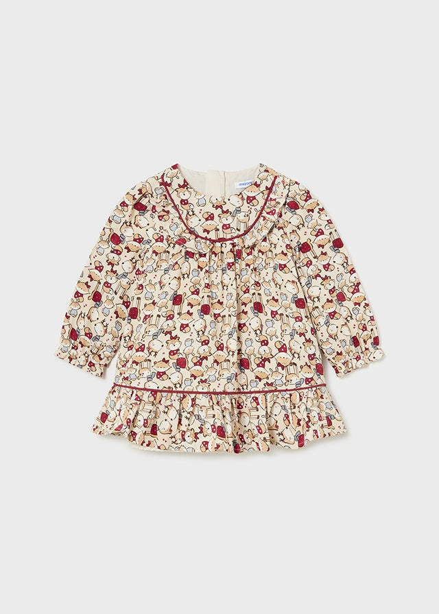 Vestido viella estampado