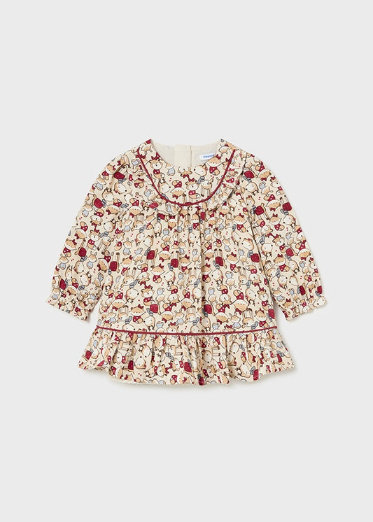 Vestido viella estampado