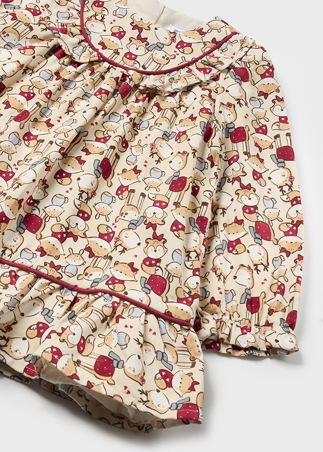 Vestido viella estampado