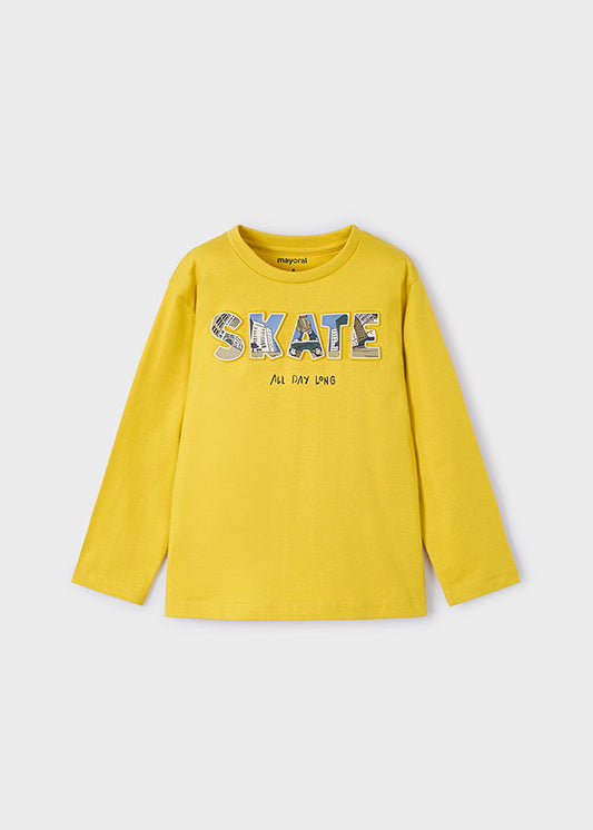 Camiseta m/l embossed