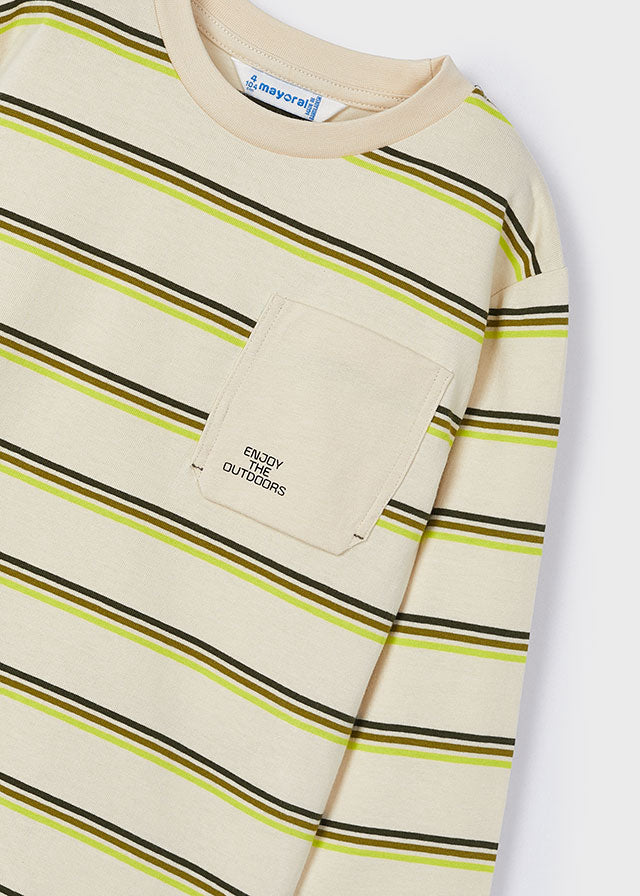 Set camisetas m/l rayas/liso