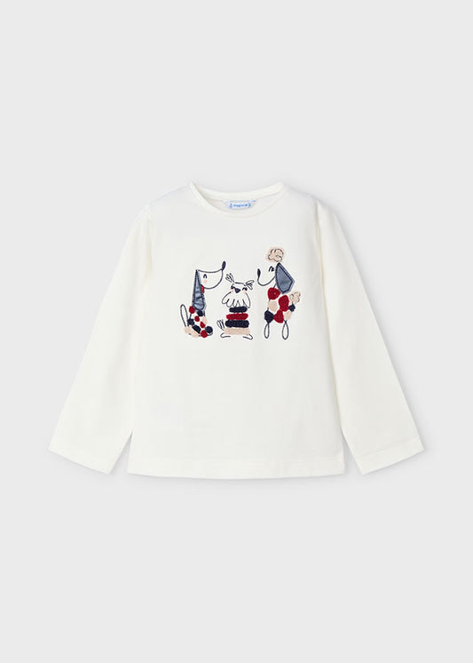 Camiseta m/l bordados