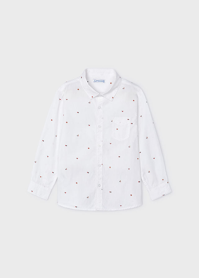Camisa m/l estampada