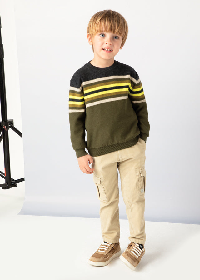 Pantalon cargo pana