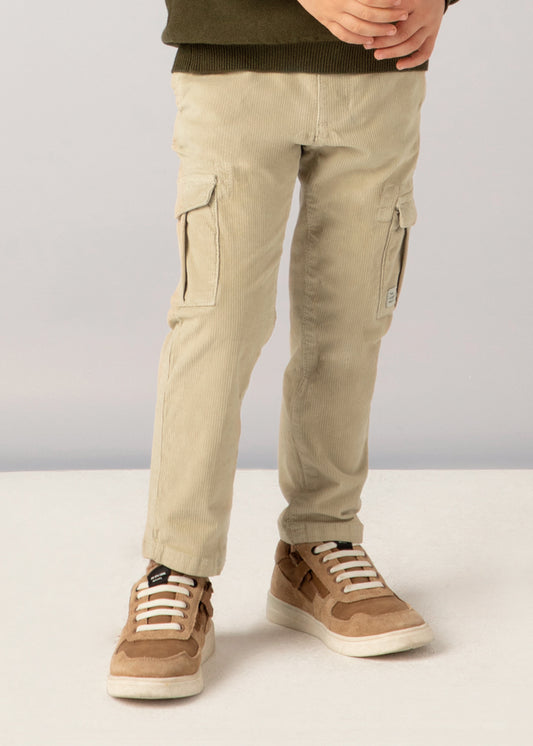 Pantalon cargo pana