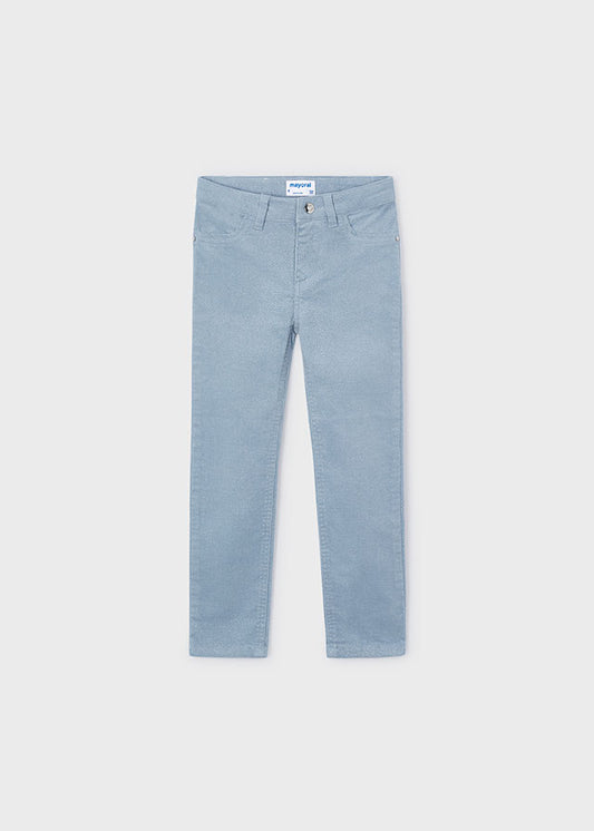 Pantalon largo pana brillo