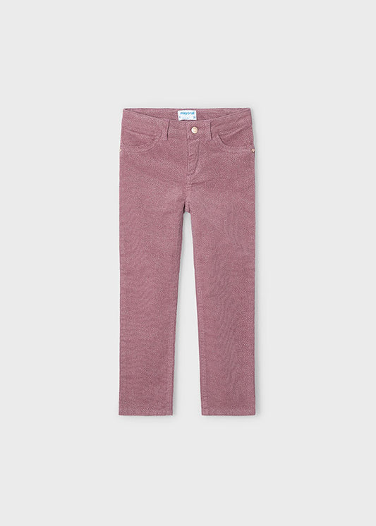 Pantalon largo pana brillo