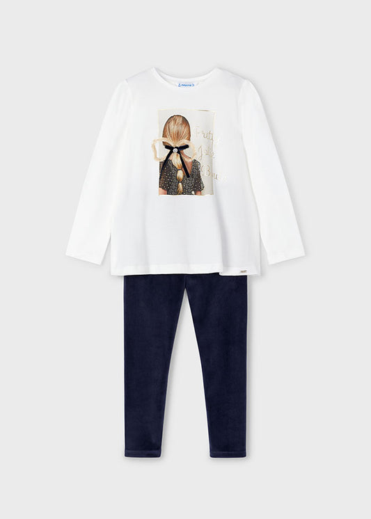 Conj. Leggings tercipelo