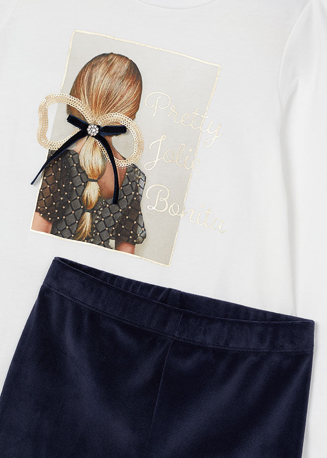 Conj. Leggings tercipelo