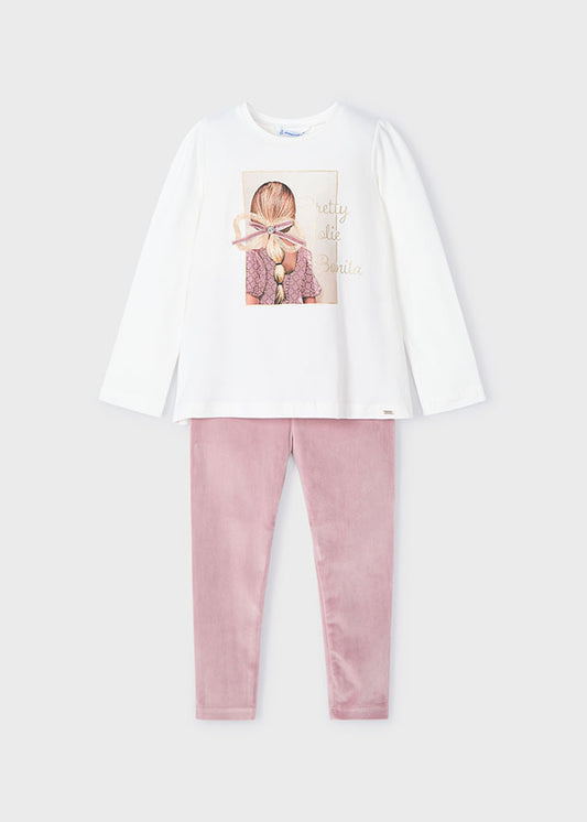 Conj. Leggings tercipelo