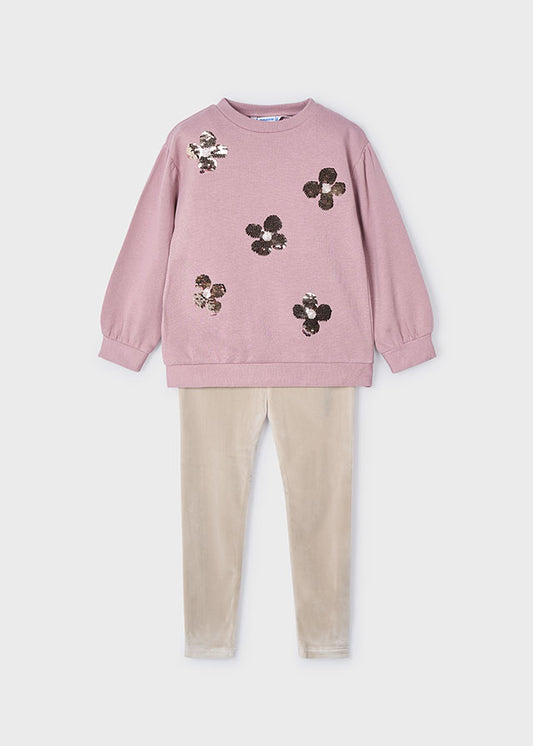 Conj. Leggings lentejuelas
