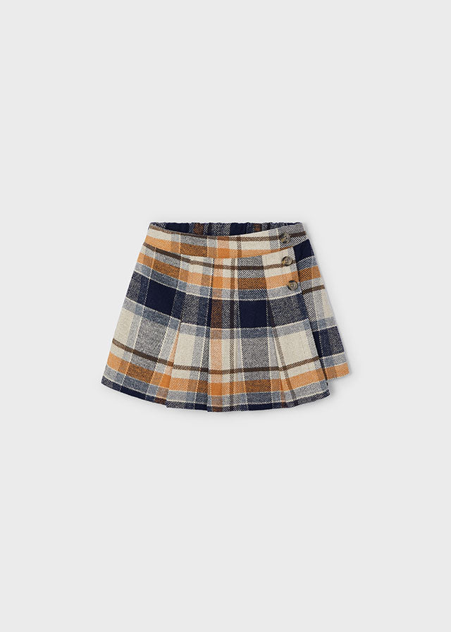 Falda short cuadros