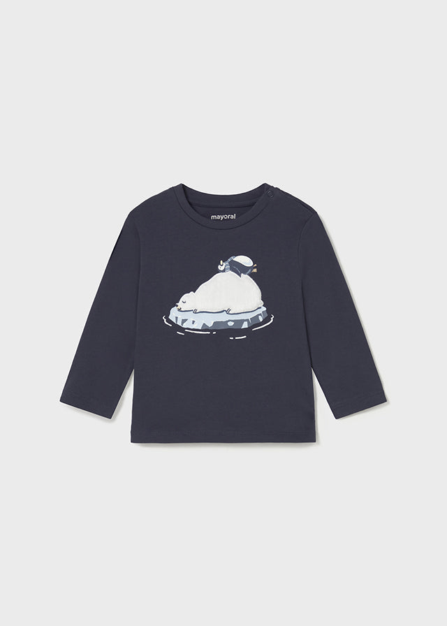 Camiseta m/l aplique
