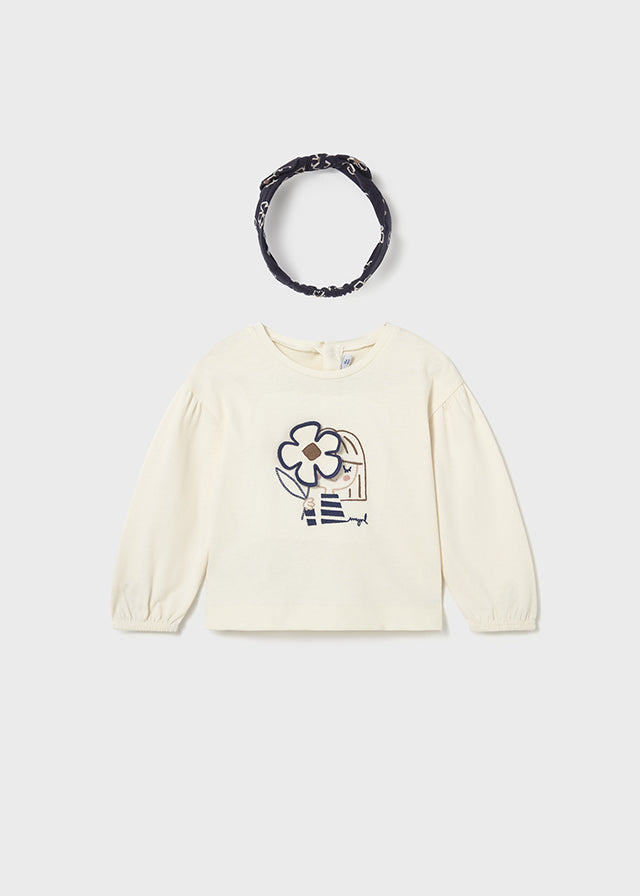 Camiseta m/l con diadema