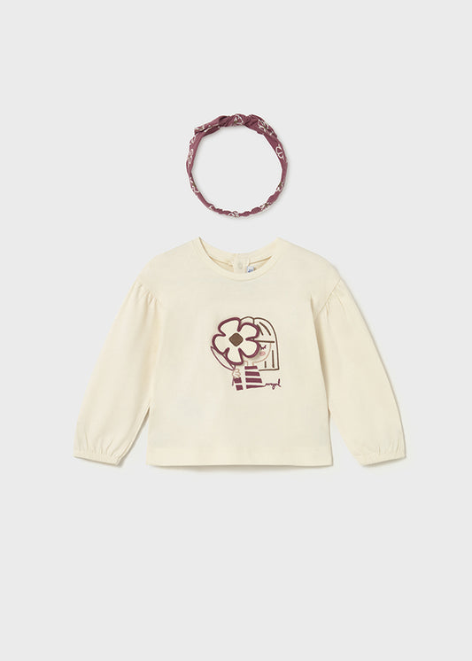 Camiseta m/l con diadema
