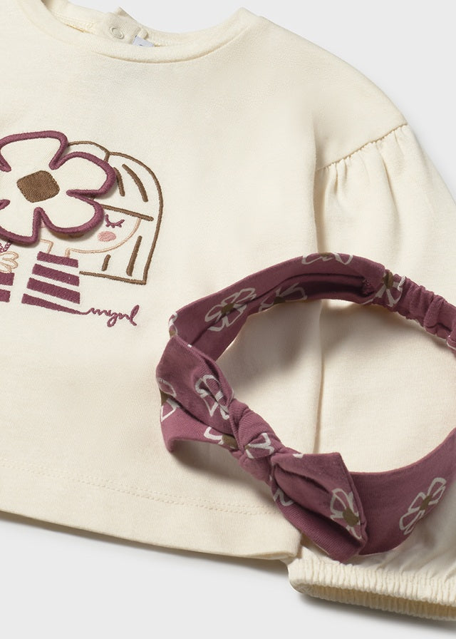 Camiseta m/l con diadema