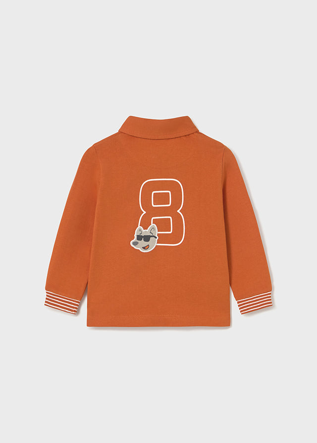 Polo m/l liso detalles