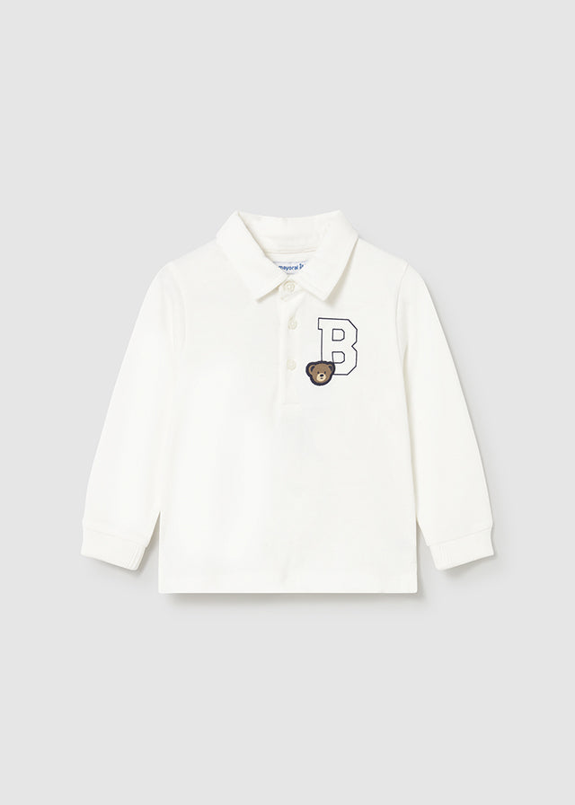 Polo m/l liso detalles