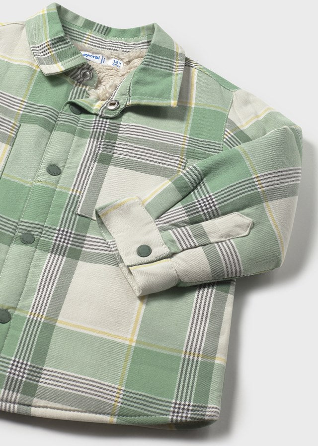 Sobrecamisa cuadros forrada