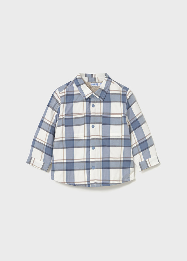 Sobrecamisa cuadros forrada