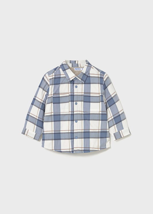 Sobrecamisa cuadros forrada