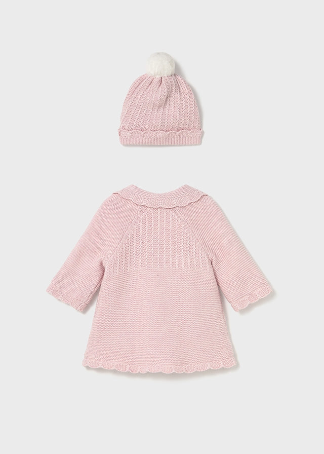 Abrigo y gorro tricot