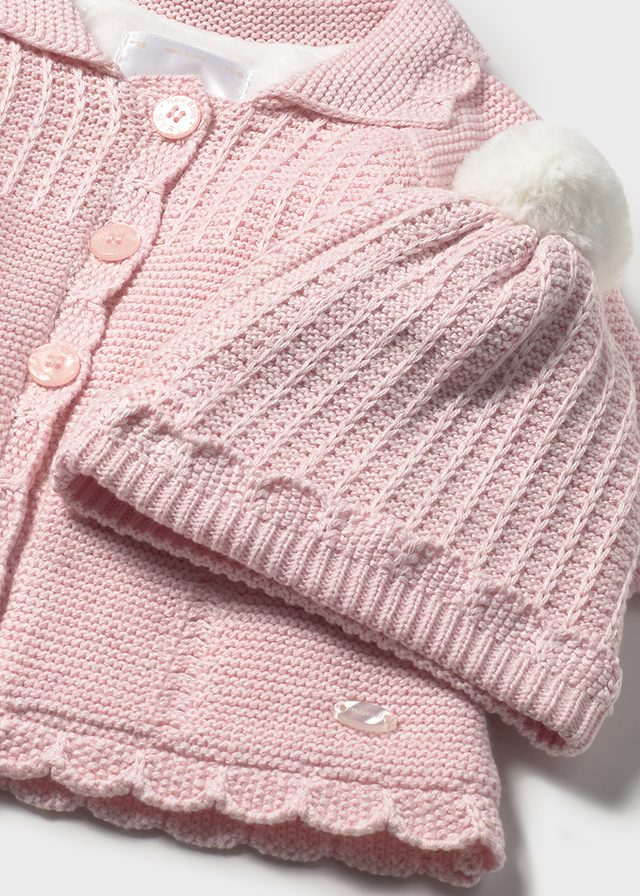 Abrigo y gorro tricot