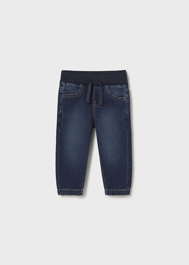 Pantalon soft denim jogger